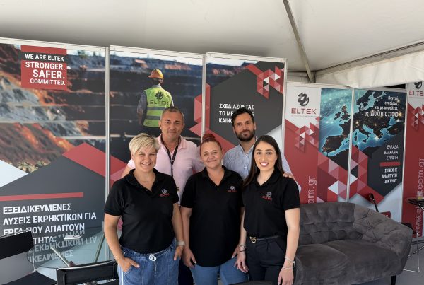 ELTEK SA exhibited at the 7th LATOMIO International Exhibition (29–31 May 2026, Litochoro, Greece) at Stand B05, showcasing its full product portfolio, MEMU technology, and bulk emulsion solutions to industry professionals from SE Europe.