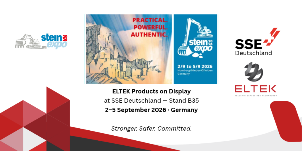 ELTEK Explo Gel civil explosives — steinexpo 2026, SSE Deutschland Stand B35