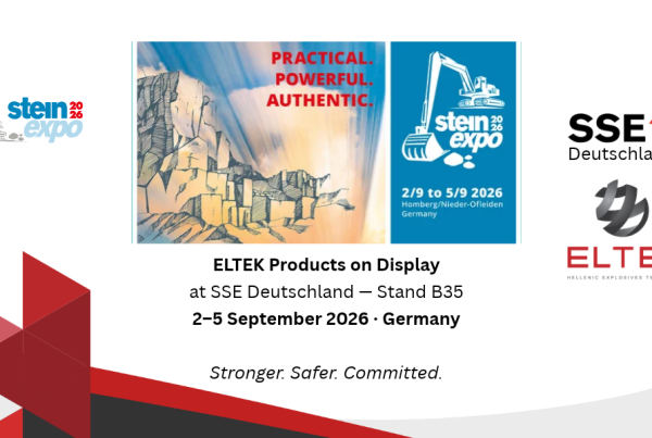 ELTEK Explo Gel civil explosives — steinexpo 2026, SSE Deutschland Stand B35